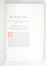 Load image into Gallery viewer, The Complete Angler, or, the Contemplative Man’s Recreation
